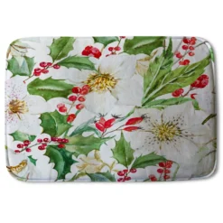 Bathmat - Watercolour Christmas Pattern (Bath Mats)