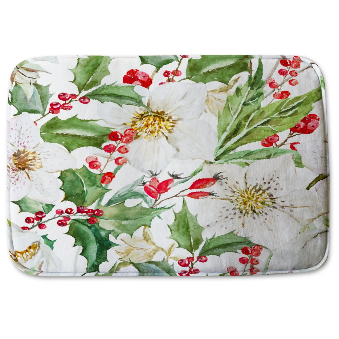 Watercolour Christmas Pattern (Bathroom Set) 3 Watercolour Christmas Pattern (Bathroom Set) - Image 3