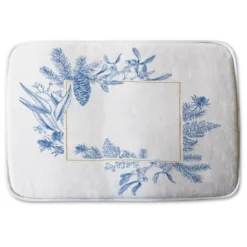 Christmas Holiday Frame With Pine Branches (Bathroom Set) 5 Christmas Holiday Frame With Pine Branches (Bathroom Set) -Decoration Store BathroomSet 0977 C
