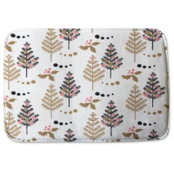 Christmas Tree, Holly Leaf Pattern (Bathroom Set) 5 Christmas Tree, Holly Leaf Pattern (Bathroom Set) -Decoration Store BathroomSet 0978 C