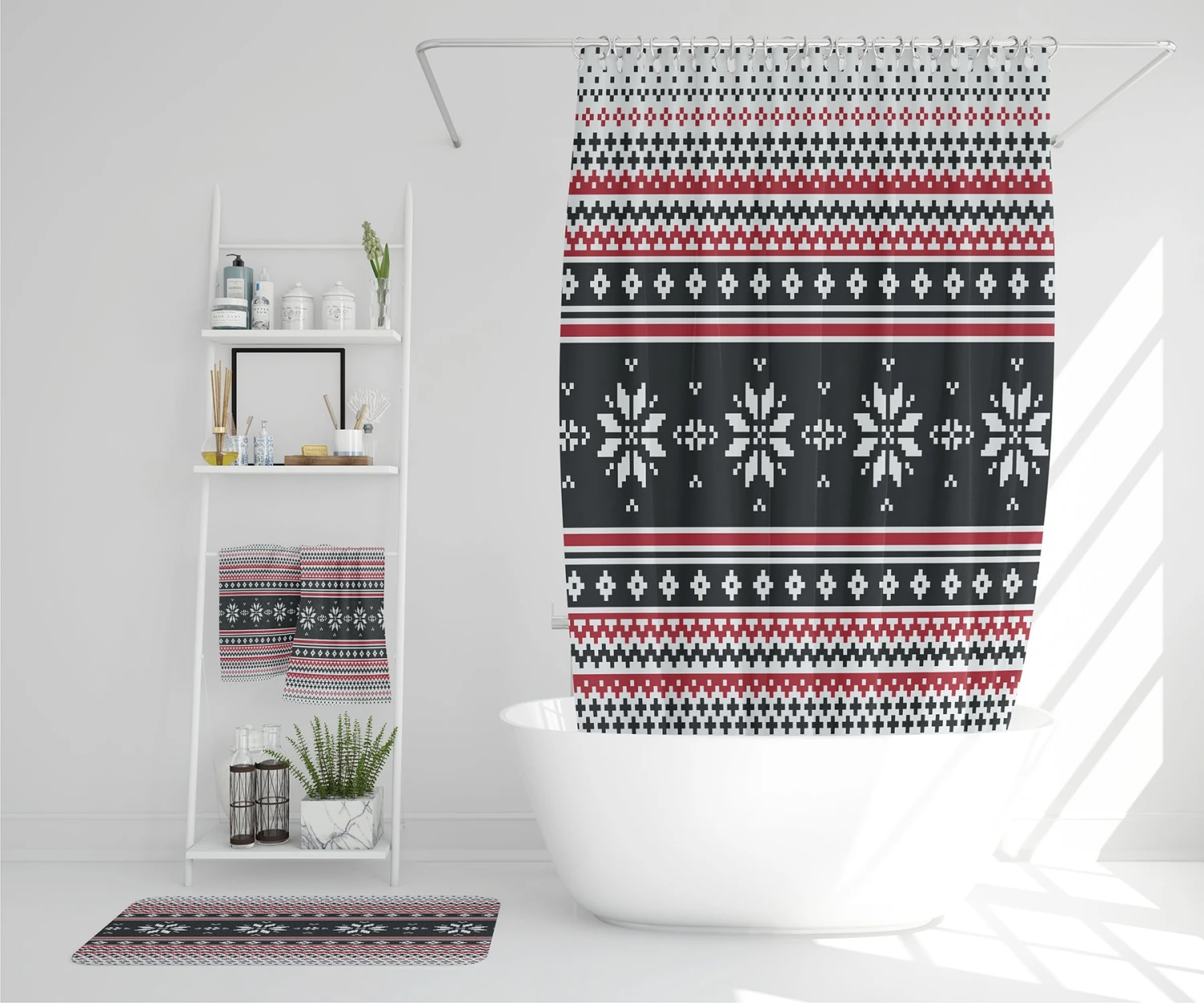 Abstract Christmas (Bathroom Set) 1 Abstract Christmas (Bathroom Set)