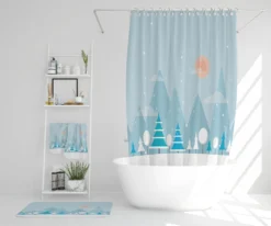 Christmas Snow Nature Background (Bathroom Set)