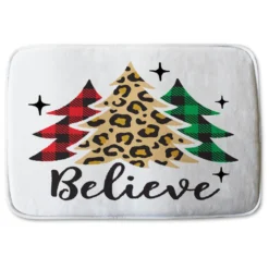 Christmas Trees With Leopard Print (Bathroom Set) -Decoration Store BathroomSet 1207 C