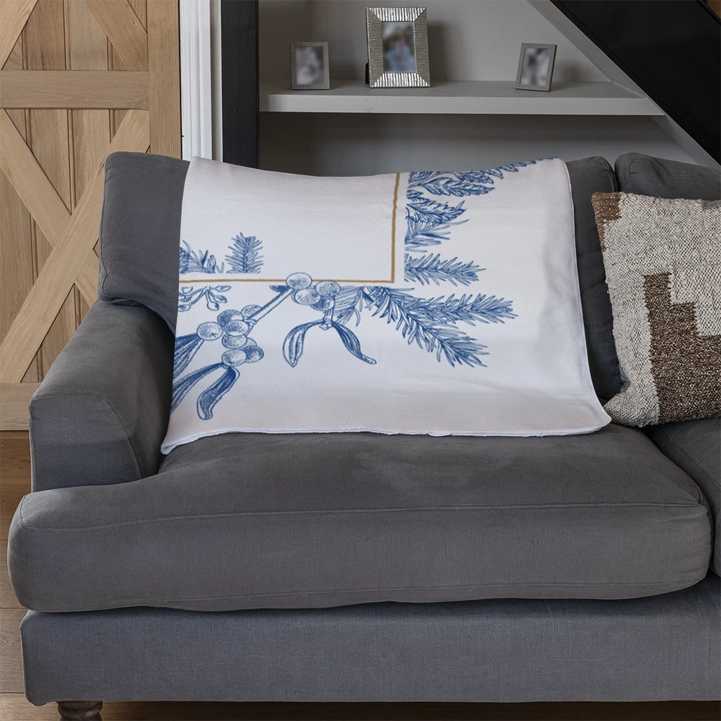 Christmas Holiday Frame With Pine Branches (Blanket) 2 Christmas Holiday Frame With Pine Branches (Blanket) - Image 2