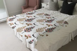 Christmas Tree, Holly Leaf Pattern (Blanket) 7 Christmas Tree, Holly Leaf Pattern (Blanket) -Decoration Store Blanket 978 E