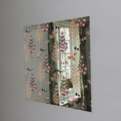 Christmas Tree, Holly Leaf Pattern (Mirror Art Print)