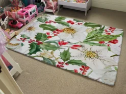 Watercolour Christmas Pattern (Rug) -Decoration Store Rug 018 D