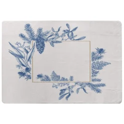 Christmas Holiday Frame With Pine Branches (Rug)