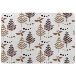 Christmas Tree, Holly Leaf Pattern (Rug)