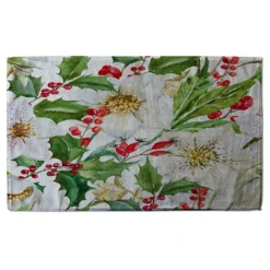 Watercolour Christmas Pattern (Bath Towel)