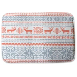 Christmas Background With Deer (bathmat)