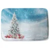 Beautiful Decorated Snowed In Christmas Tree (bathmat)