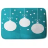 Green Christmas Baubles (bathmat)
