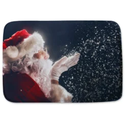 Merry Christmas And Happy Holidays (bathmat)