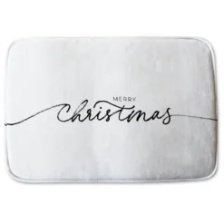 Merry Christmas Hand Drawn Lettering (bathmat)
