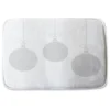 Three Hanging Christmas Baubles (bathmat)