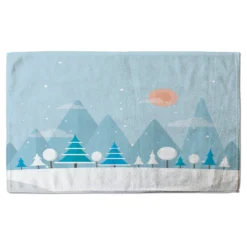Christmas Snow Nature Background (bath Towel)