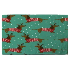 Dutchshunds In Christmas (bath Towel)