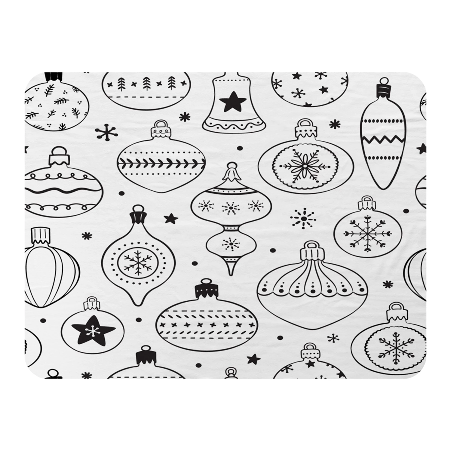 Hand Drawn Christmas Decorations (blanket) 1 Hand Drawn Christmas Decorations (blanket)