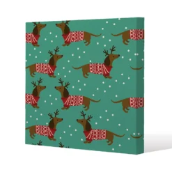 Dutchshunds In Christmas (canvas)