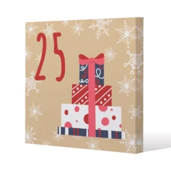 Advent Calendar 25 Days Of Christmas (canvas)