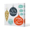 Vintage Christmas Baubles With Merry Christmas (canvas)