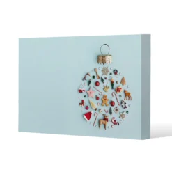 Christmas Objects Laid Out (canvas)