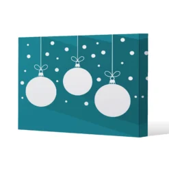 Green Christmas Baubles (canvas)