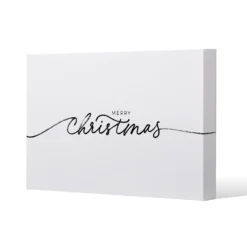 Merry Christmas Hand Drawn Lettering (canvas)