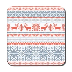 Christmas Background With Deer (coaster)