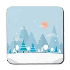 Christmas Snow Nature Background (coaster)