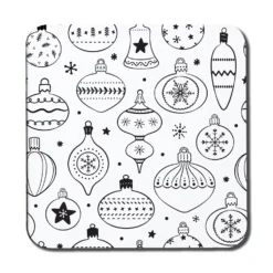 Hand Drawn Christmas Decorations (coaster)