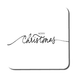 Merry Christmas Hand Drawn Lettering (coaster)