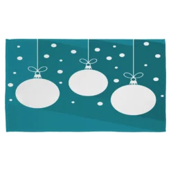 Green Christmas Baubles (kitchen Towel)
