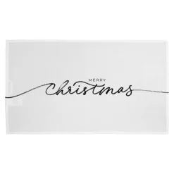 Merry Christmas Hand Drawn Lettering (kitchen Towel)