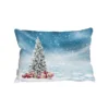 Beautiful Decorated Snowed In Christmas Tree (cushion)