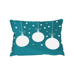Green Christmas Baubles (cushion)