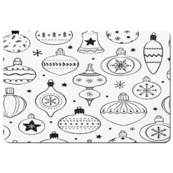 Hand Drawn Christmas Decorations (placemat)