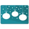 Green Christmas Baubles (placemat)