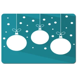 Green Christmas Baubles (placemat)