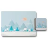 Christmas Snow Nature Background (placemat & Coaster Set)