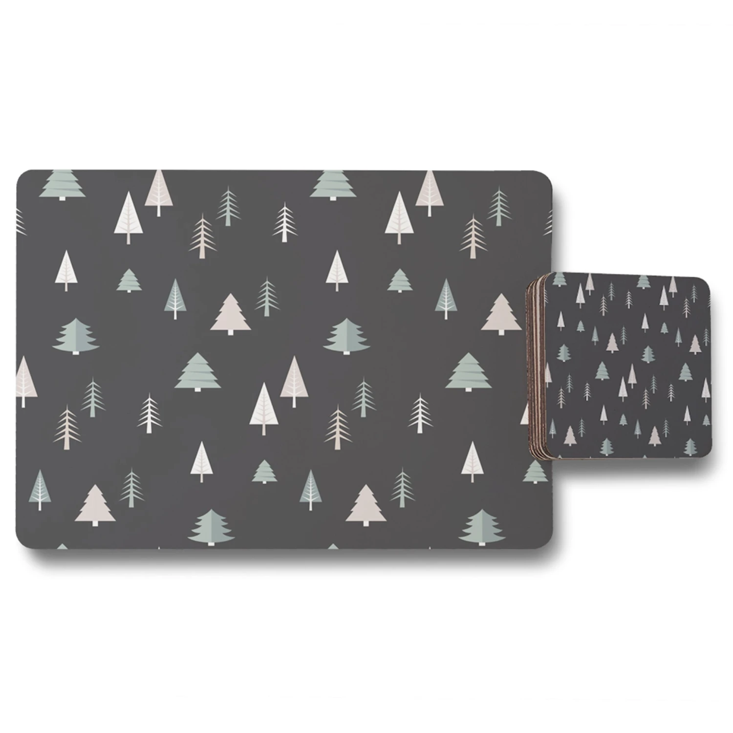 Christmas Winter Forest (placemat & Coaster Set) 1 Christmas Winter Forest (placemat & Coaster Set)