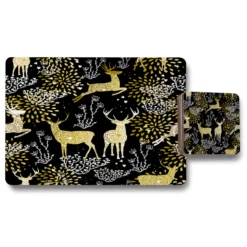 Golden Christmas (placemat & Coaster Set)