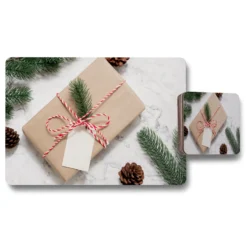 Christmas Gift Box (placemat & Coaster Set)