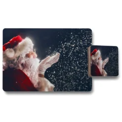 Merry Christmas And Happy Holidays (placemat & Coaster Set)