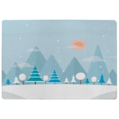 Christmas Snow Nature Background (rug)