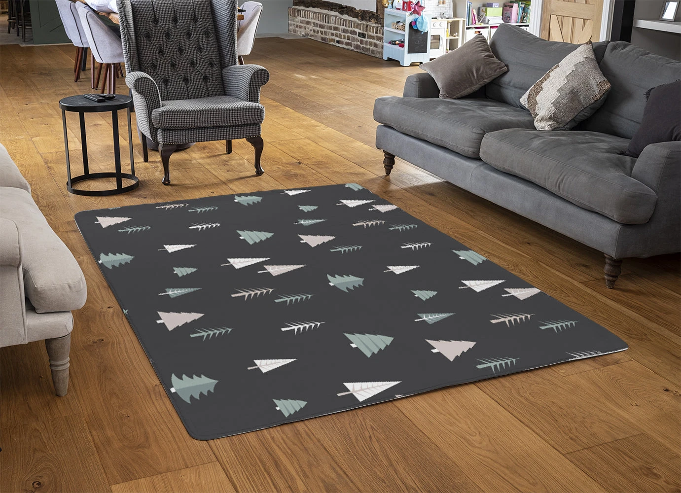 Christmas Winter Forest (rug) 2 Christmas Winter Forest (rug) - Image 2