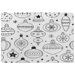 Hand Drawn Christmas Decorations (rug)