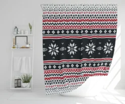 Abstract Christmas (shower Curtain)