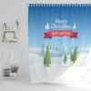 Merry Christmas Cover Art (shower Curtain)